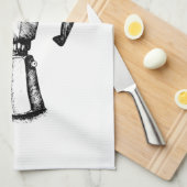 ゲイザー・コーヒー・メーカー。グラフィックアート。ハンドタオル キッチンタオル (四つ折り)