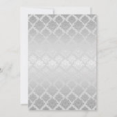 ゲイシエレガントルバー結婚式招待状 招待状 (裏面)