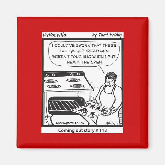 ゲイジンジャーブレッドマン マグネット (正面)