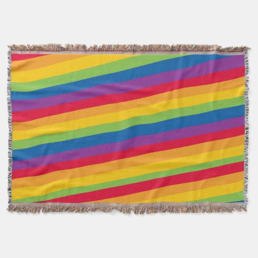 ゲイストライプ スローブランケット (正面)