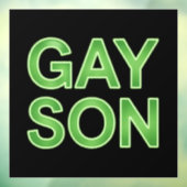 ゲイソおもしろいンLGBTQプライド ウィンドウサイン (シート3)