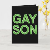 ゲイソおもしろいンLGBTQプライド カード (黄色い花)