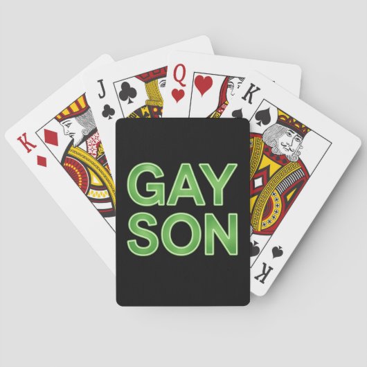 ゲイソおもしろいンLGBTQプライド トランプ (裏面)