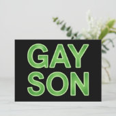 ゲイソおもしろいンLGBTQプライド 招待状 (スタンド正面)