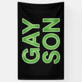 ゲイソおもしろいンLGBTQプライド 横断幕 (縦)