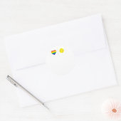 ゲイソフトボールシャツソフトボール選手ゲイプライドLGBTQ ラウンドシール (封筒)