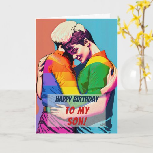 ゲイソンfromママ誕生日 カード (黄色い花)