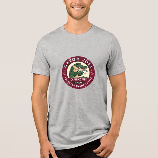ゲイタージョーの沼地コーヒー (架空) トライブレンドTシャツ (正面)