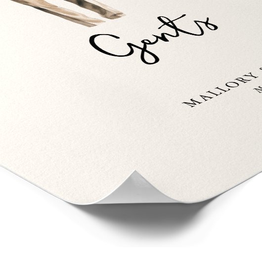 ゲイツウェディングレセプションベリーレストルームサイネージ ポスター (角)