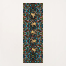 ゲイテッドホースアールヌーボー抽象芸術 ヨガマット