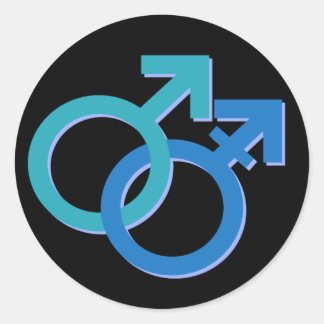 ゲイトランスメンステッカー ラウンドシール
