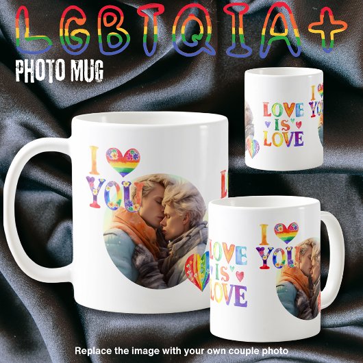 ゲイトランスLGBTQIAカップル向けギフトパーソナライズされた コーヒーマグカップ
