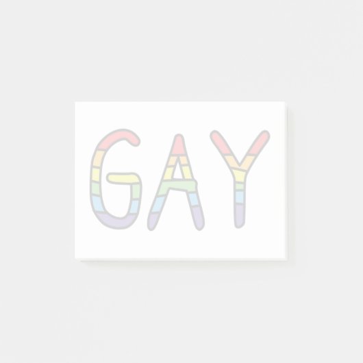 ゲイドードルデザイン ポストイット (正面)