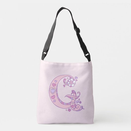 ゲイナーの名前およびGのモノグラムのバッグを意味すること クロスボディバッグ (裏面)