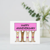 ゲイハッピーアニバーサリーユーモア。 ポストカード (スタンド正面)