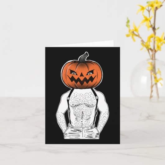 ゲイハロウィーン カード (黄色い花)