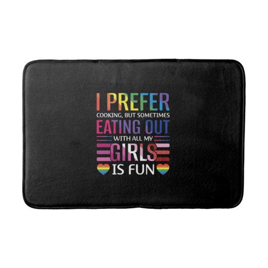 ゲイバイセクシャルプライド国旗LGBTQ バスマット (正面)
