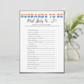 ゲイバチュラーパーティゲーム,最も可能性が高い 招待状 (スタンド正面)