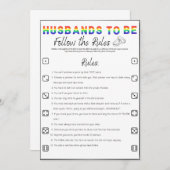 ゲイバチュラーパーティゲー後を追ム、ルール 招待状 (正面/裏面)