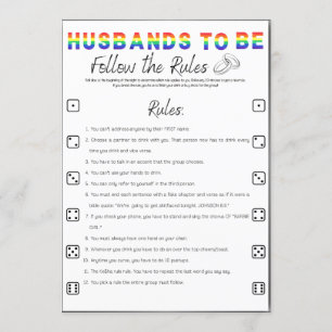 ゲイバチュラーパーティゲー後を追ム、ルール 招待状