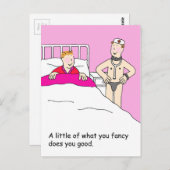 ゲイバレンタインデーのユーモア ポストカード (正面/裏面)