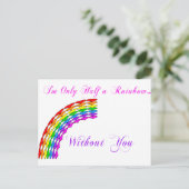 ゲイバレンタインハーフレインボー右 シーズンポストカード (スタンド正面)