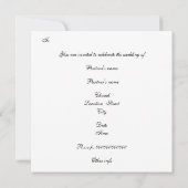 ゲイパステルペンギン結婚式招待状 招待状 (裏面)