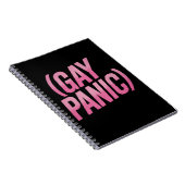 ゲイパニックLGBTQ抗議プライド ノートブック (右側)