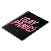 ゲイパニックLGBTQ抗議プライド ノートブック (左側)