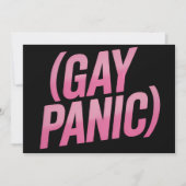 ゲイパニックLGBTQ抗議プライド 招待状 (正面)