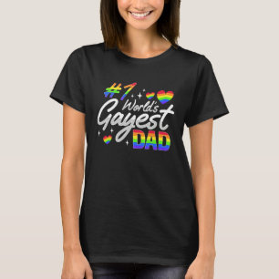 ゲイパパプライドLGBTQ父親のためのプライドパレード Tシャツ