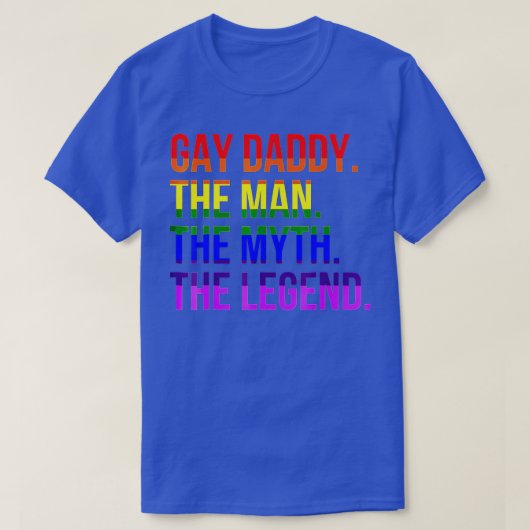 ゲイパパLGBプライドパパファーザーズデイギフト Tシャツ (デザイン正面)
