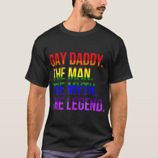ゲイパパLGBTプライドパパファーザーズデイギフト Tシャツ