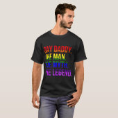 ゲイパパLGBTプライドパパファーザーズデイギフト Tシャツ (正面フル)