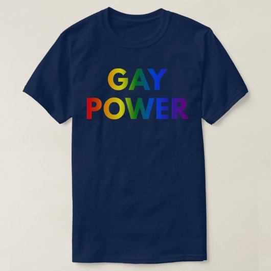 ゲイパワーゲイ権利Lgbtプライドs2383 Tシャツ (デザイン正面)