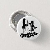 ゲイビクトリアン男が恋人のシルエットを提案 缶バッジ (正面&裏面)