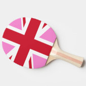 ゲイピンク英国プライド国旗 卓球ラケット (横)