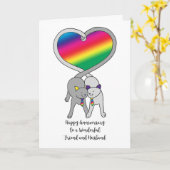 ゲイフレンド&夫アニバーサリーレインボキャッツ カード (黄色い花)