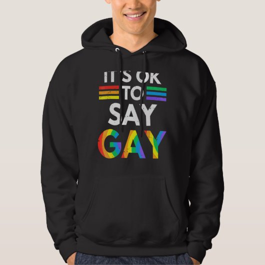ゲイフロリダLgbtと言っても良いゲイ パーカ (正面)