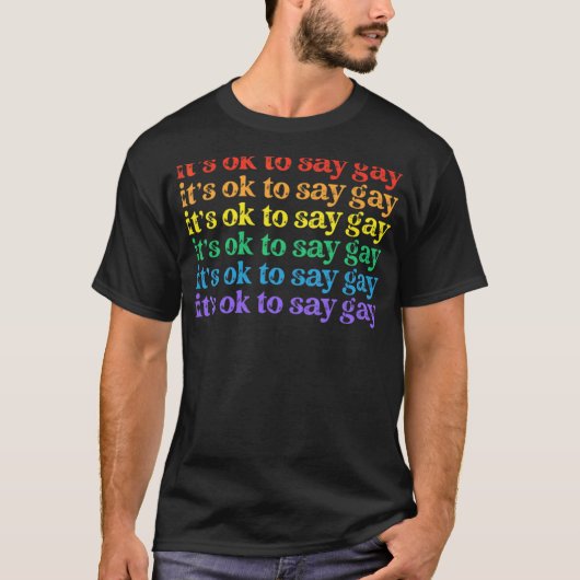 ゲイフロリダLgbtと言っても良いゲイ Tシャツ (正面)