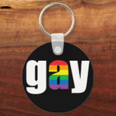 ゲイブラックキーチェーン キーホルダー (正面)