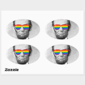 ゲイブラハムリンカーン 楕円形シール (シート)