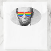 ゲイブラハムリンカーン 楕円形シール (バッグ)