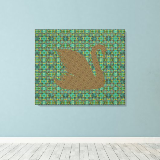 ゲイブリエル・アットザゲイツ&ザ・ゴールデン・スワン キャンバスプリント (インサイチュ (ウッドフロア))