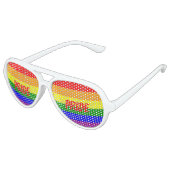 ゲイプライドお祝い アビエーターサングラス (アングル)