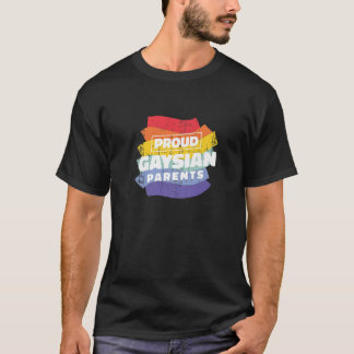 ゲイプライドかわいらしゲーシアンLGBTレインボーカラーズパレン Tシャツ