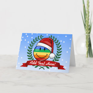 ゲイプライドすてき国旗クリスマススタイル シーズンカード