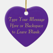 ゲイプライドのオーナメントパーソナライズなレズビアン愛ギフト セラミックオーナメント (裏面)
