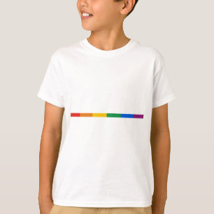 ゲイプライドのストライプ Tシャツ