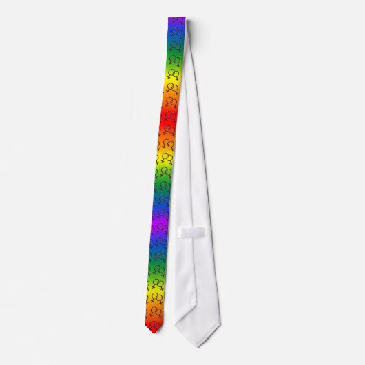ゲイプライドのタイの同性のゲイプライドのネクタイ ネクタイ (裏面)